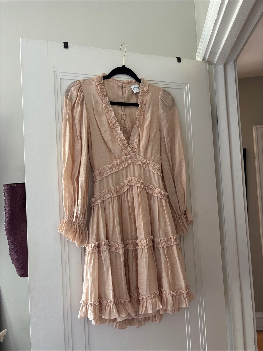 Princess Polly Long Sleeve Dress in Blush